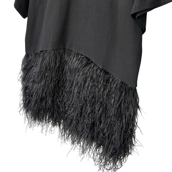 Amable By Mable Black Feather Dress, Small - Picture 7 of 15
